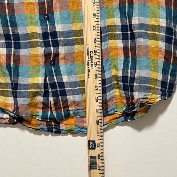 Tommy Bahama Linen Shirt Long Sleeve Button Down Blue Colorful Men's size XXL - Picture 5 of 9